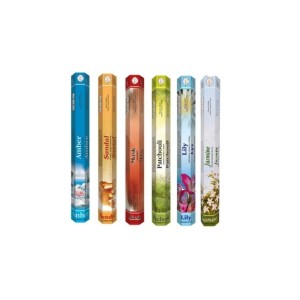 120 Adet Flute Tütsü (amber, Sandal, Misk, Paçuli, Zambak, Yasemin) görseli.