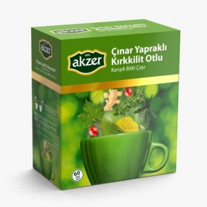 Akzer Çınar Yapraklı Kırkkilit Otlu Çay 60’lı görseli.