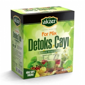 Akzer Detoks Çayı 60’lı Süzen Poşet görseli.