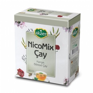 Akzer Nicomix Çay 60’lı Süzen Poşet görseli.