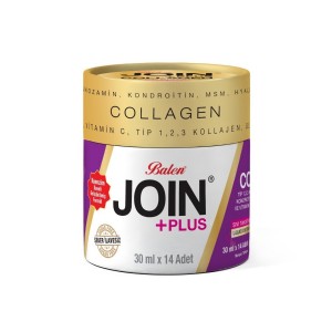 JOİN+PLUS TİP 1,2,3 KOLLAJEN, GLUKOZAMİN, KONDROİTİN, MSM, HYALURONİK ASİT VE VİTAMİN C SHOT 30 ML * görseli.