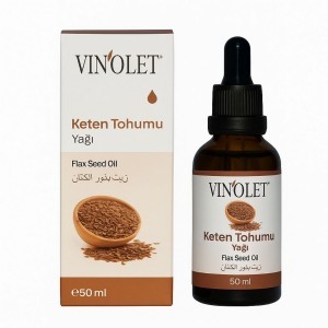 Vinolet Keten Tohumu Yağı Soğuk Sıkım 50 Ml